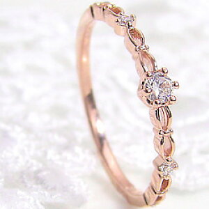 _ChO w fB[X 18 sL[O 1` S[h K18 ~NNE diamond ring ʔ Vbv  v[g NX}X