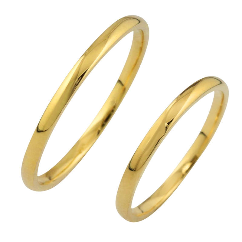 人気急上昇 結婚指輪 一粒ダイヤモンド ペアリング ピンクゴールドK18