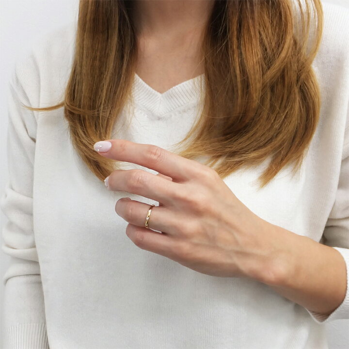 k18 リング ダイヤモンド 18k ホワイトゴールド シンプル 指輪 18金 