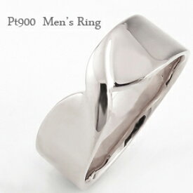 プラチナ メンズリング 指輪 リボン 無限マーク ∞ 幅広 太い Pt900 men's ring シンプル 大人 アクセ おすすめ プレゼント