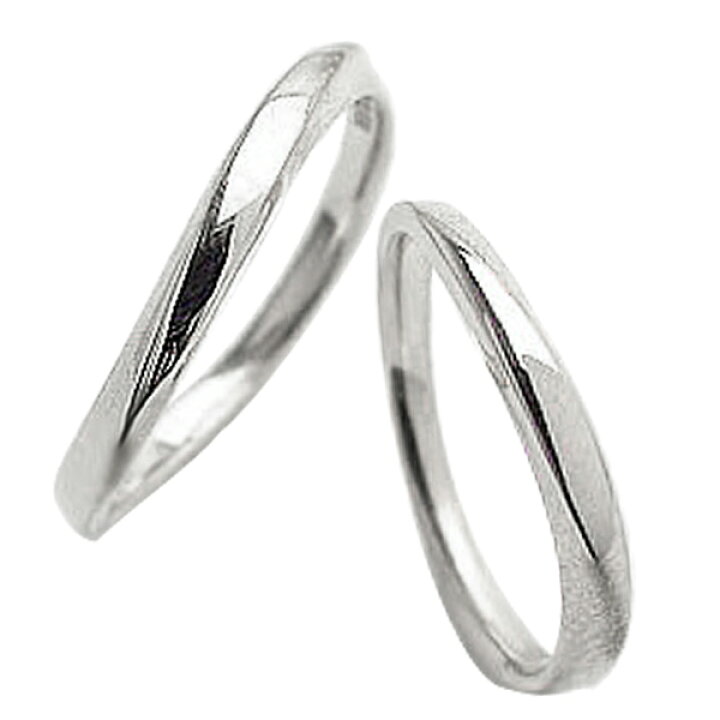 楽天市場】結婚指輪 ゴールド ペアリング ホワイトゴールドK18 K18WG 