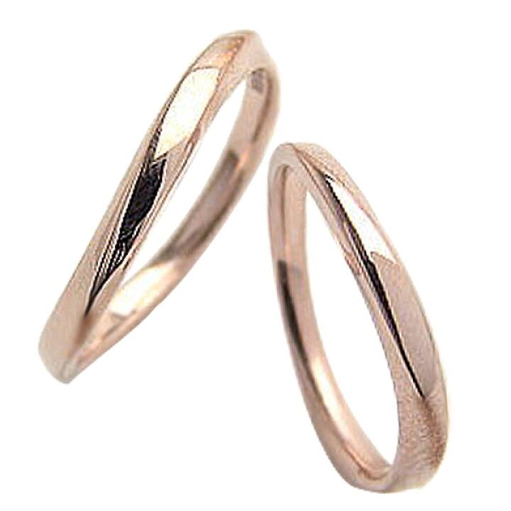 楽天市場】ペアリング K10PG 結婚指輪 アクセサリーショップ ピンク 