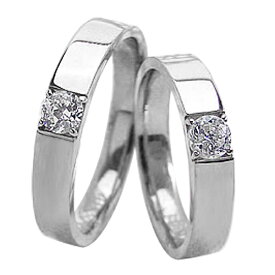 結婚指輪 プラチナ 一粒ダイヤモンド 0.2ct ペアリング Pt900 マリッジリング 2本セット【結婚指輪】【ペアリング】【マリッジリング】】【プラチナ】 おすすめ プレゼント