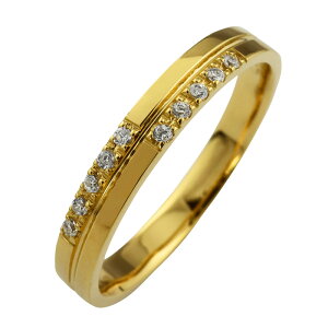 メンズダイヤモンドクロスリング 10金 3mm K10ゴールド 指輪 K10 ジュエリーアイメンズ リング 男性用 ring おすすめ ギフト プレゼント 受注製作