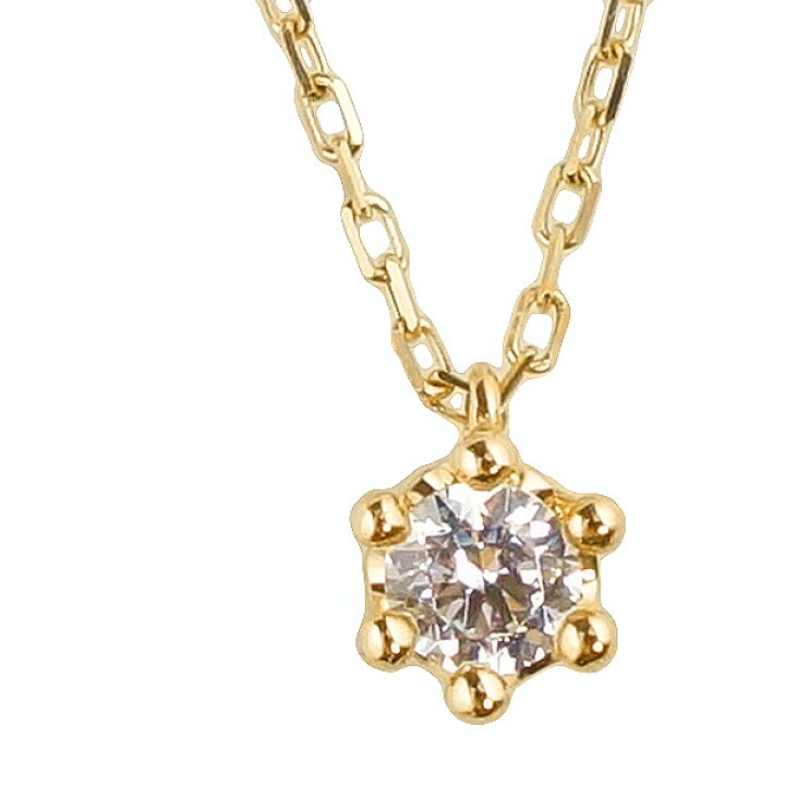 楽天市場 ネックレス レディース クラウンデザイン 一粒ダイヤネックレス 18金 ペンダント K18wg K18pg K18yg Diamond Necklace 通販ショップ おすすめ ギフト プレゼント Fb ジュエリーアイ