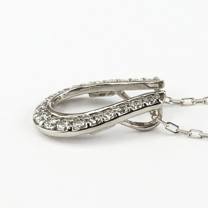 楽天市場】馬蹄 ネックレス プラチナ ダイヤモンド ネックレス ホース  