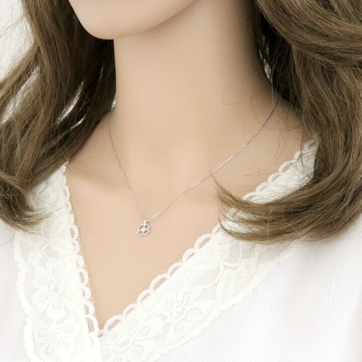 クローバーモチーフ ダイヤモンド 1.00ct ネックレス Pt950プラチナ 