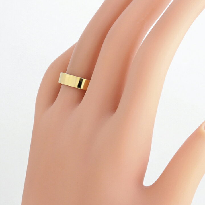 楽天市場 平打ちリング 5mm幅 18金 リング メンズ シンプル 指輪 K18 ゴールド フラット リング 結婚指輪 幅広 太め 定番 ブライダル 単品 文字入れ 刻印 可能 日本製 おすすめ ホワイトデー プレゼント ジュエリーアイ