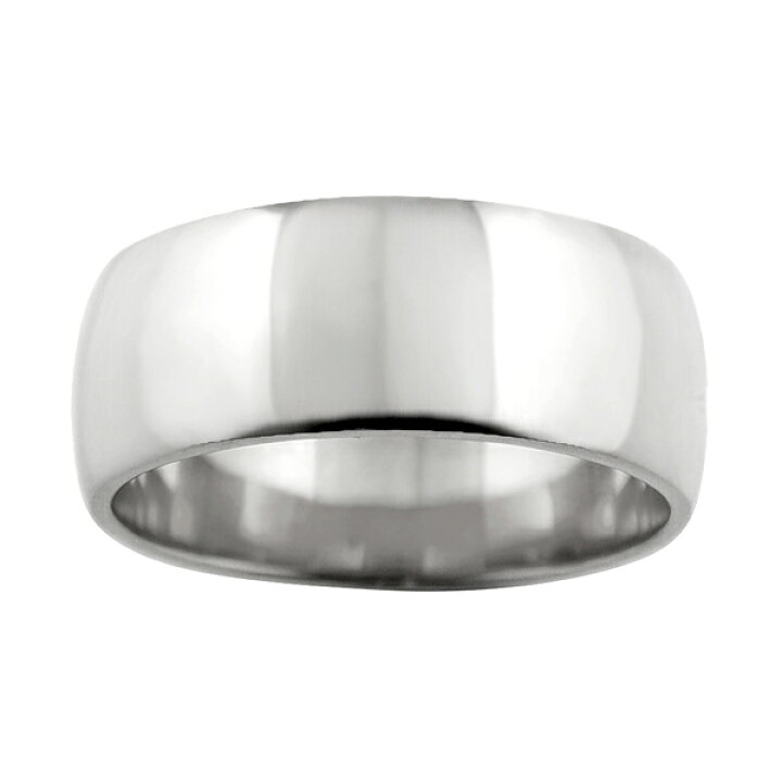 楽天市場】甲丸リング 8mm幅 プラチナ リング レディース シンプル  