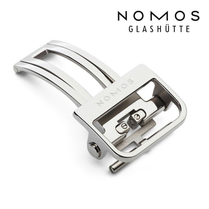 楽天市場】ノモス NOMOS 純正Dバックル 16mm/18mm ステンレス プッシュ 