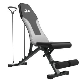 【当日発送】 JX FITNESS トレーニングベンチ 筋トレ ベンチ ダンベル ベンチ 日本語説明書 角度調整 折り畳み式 フラットベンチ 筋トレ 筋トレベンチ 組立簡単 省スペース 腹筋 背筋 シットアップベンチ