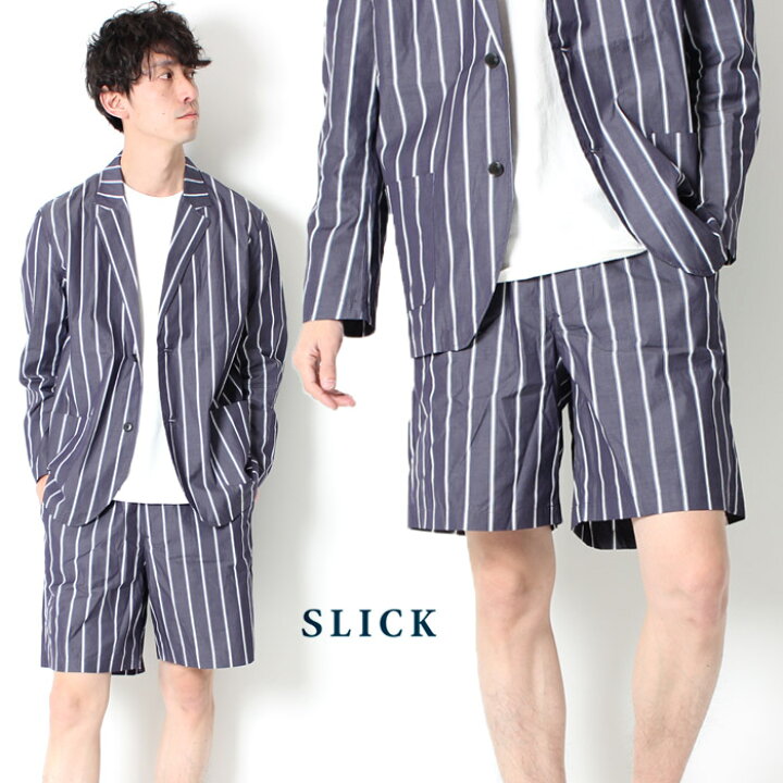 楽天市場 Off Slick スリック 80 2 ストライプ ショートパンツ Shorts ショーツ Lot メンズ セットアップ 上下 春夏 Cluel メンズファッジ ショーツ 短パン ファッジ トラッド 大人 カジュアル オトナカジュアル きれいめ J X T Style