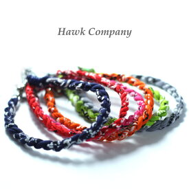 HawkCompany ホークカンパニー h.k.c. バンダナ ブレスレット / アンクレット [Lot/6120] メンズ レディース ユニセックス バンダナ柄 ペイズリー柄 レスレット アンクレット アクセサリー カジュアル 赤 レッド 紺 ネイビー 緑 オレンジ ピンク グレー