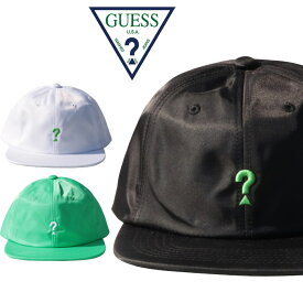 【PT10倍】 【40％OFF】 【国内正規取扱店】 GUESS GREEN LABEL LIME QUESTION MARK LOGO CAP ゲス グリーンレーベル ？ ロゴ キャップ 帽子 GRSS19-015 メンズ レディース ホワイト ブラック グリーン ネオン ストリート クエスチョン ローキャップ プレゼント