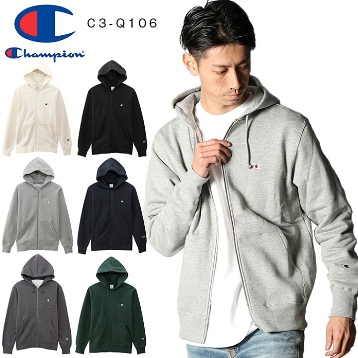 楽天市場】Champion スウェット ジップパーカー 裏起毛 C3-Q106 メンズ 