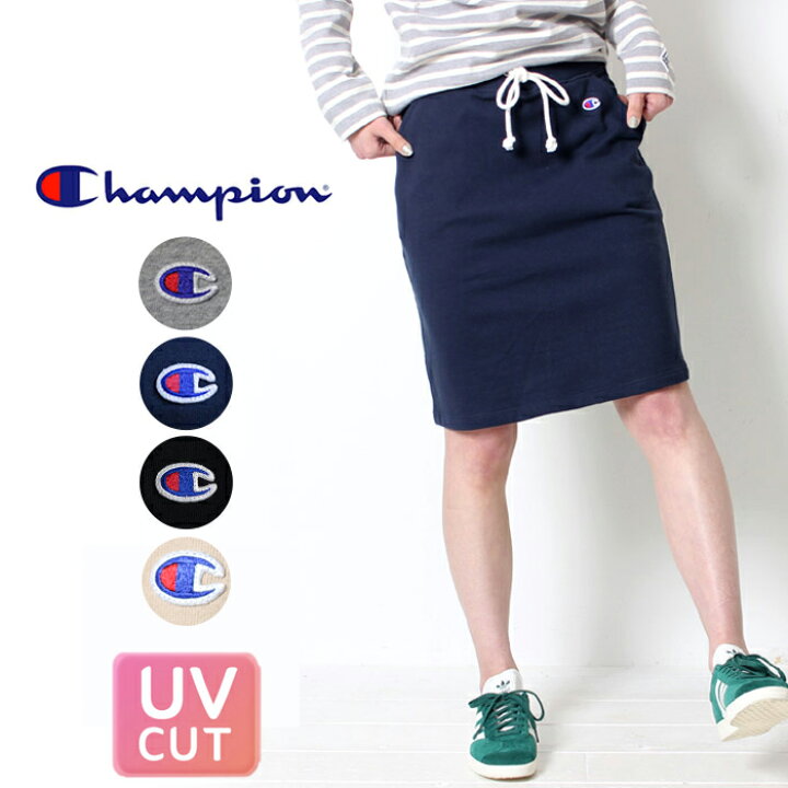 楽天市場 Champion チャンピオン スウェット スカート Lot Cw K219 レディース ミドル丈 Uv加工 シンプル ママコーデ ひざ丈 大人カジュアル ゆったり アウトドア 春 夏 イベント 楽 アクティブ リラックス ウエストゴム カジュアルプレゼント ギフト 贈り物 J X T