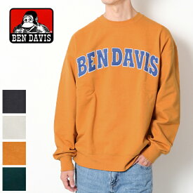 【PT10倍】 【40％OFF】 BEN DAVIS ベンデイビス ロゴパッチHDクルーネック [Lot/C-2780036] ベンデビ スウェット トレーナー クルーネック 裏毛 長袖 ゴリラ 人気 肉厚 ヘビーウェイト メンズ ブランド 春 秋 冬 プレゼント ギフト