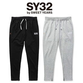 【PT10倍】 SY32 by SWEETYEARS エスワイサーティトゥ ベーシック スウェットパンツ [Lot/TNS1773] メンズ スウェット ボトムス グレー GRAY XL リラックス グレー ブラック ブランド スポーティ おしゃれ スッキリ お出かけ タウンユース 部屋着 プレゼント ギフト