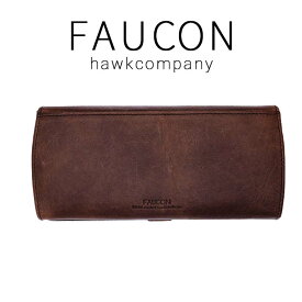 HawkCompany ホークカンパニー h.k.c. FAUCON フォコン ダブルフラップレザーロングウォレット 3417 長財布 財布 お札入れ 小銭入れ カード入れ 大容量 カード収納 L字チャック 皮 革 イタリアレザー