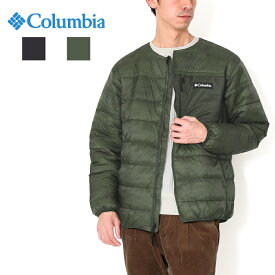 【PT10倍】 【10％OFF】 Columbia コロンビア ウッドロード インシュレイテッド ジャケット PM0957 メンズ アウター インナー ノーカラー アウトドアブランド 冬 暖かい ダウン 中綿 撥水 収納袋付き ライト 軽い 薄手 ブラック カーキ グリーン キルティング ライナー