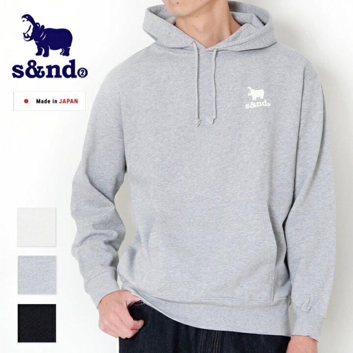 楽天市場】s&nd セカンドカ ワンポイント スウェットプルパーカー 