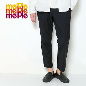 melple MELLOW PEOPLE メイプル メロウピープル TOMCAT RELAX PANTS トムキャット リラックス パンツ ストレッチ トラウザー アンクル 楽 MP4SS006 サーフ 西海岸 テーパード スラックス サラサラ 伸びる