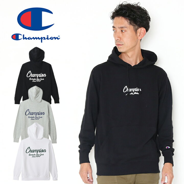 楽天市場】Champion フーデッドスウェット シャツ トレーナー C3-A126 