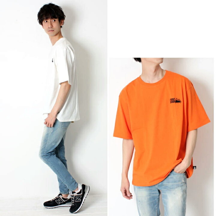 楽天市場 40 Off First Down ファーストダウン ロゴ 刺繍 半袖 Tシャツ Lot F メンズ レディース Tシャツ 半袖 ワンポイント ロゴ ホワイト ブラック イエロー オレンジ ピンク カジュアル シンプル リンクコーデプレゼント ギフト 贈り物 J X T Style