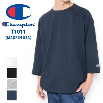 楽天市場】チャンピオン T1011（袖の長さ七分袖・五分袖）（Tシャツ 