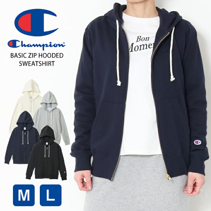 楽天市場】Champion ジップフーデッド スウェット シャツ 25SS CW-Y108 