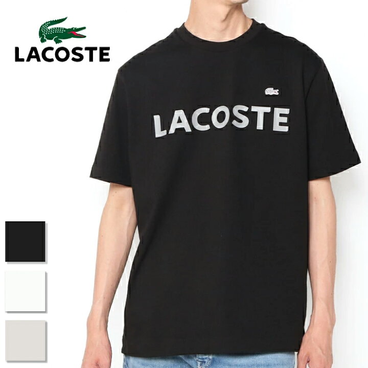 楽天市場】LACOSTE ラコステ 半袖 ヘビーウェイトブランドネームロゴT 