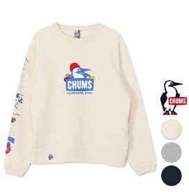 チャムス CHUMS トレーナー スウェット 裏起毛 メンズ CH00-1517 クルーネック 袖プリント チャムスカーリングトレーナー グレー ネイビー アメカジ ブランド カジュアル 冬 暖かい プレゼント