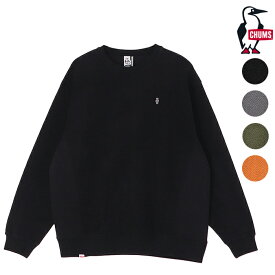 CHUMS チャムス トレーナー カットソー トラウトボーン クルートップ CH00-1535 Troutbone ワンポイント シンプル ブランド ヘリンボーン柄 黒 カーキ グレー カジュアル きれいめ プレゼント トップス 秋冬