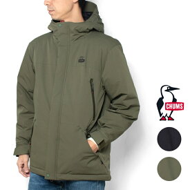 CHUMS チャムス ダウンジャケット パーカー メンズ CH04-1483 Stealth Sheet Down Parka アウター ブランド 撥水加工 防寒 防風 暖かい アウトドア 黒 カーキ