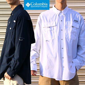 【50％OFF】 Columbia コロンビア バハマ II ロングスリーブ シャツ [Lot/FM7048] メンズ UVカット メッシュ アウトドア 登山 キャンプ プレゼント プレゼント ギフト