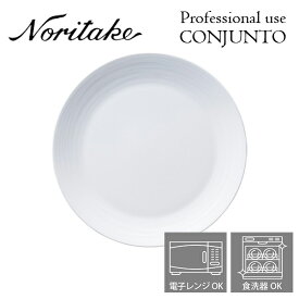 ノリタケ プロユース CONJUNTO コンジュント 24.5cmプレート Noritake 業務用 白い食器 皿 2個で送料無料