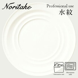 水紋 28cm プレート 〈4519L/50974A〉 Noritake ノリタケ 業務用 プロユース 化粧箱なし 食器 皿 自宅用 買い替え