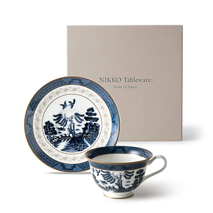 在庫限り ニッコー NIKKO SUNSUI 兼用碗皿(210cc) 新しい山水 コーヒー 紅茶 カップ＆ソーサー  愛dealギフト-内祝い・引き出物