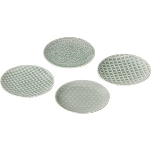 小田陶器 吉祥 小皿揃 〈ODA02-4004A〉 和陶皿 sg25