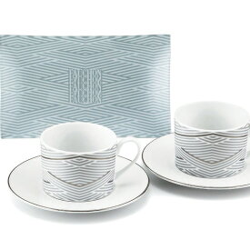 トレー付ペアコーヒーセット Platine -プラティーヌ- 〈FA40-6〉 FAUCHON フォション 食器 碗皿セット