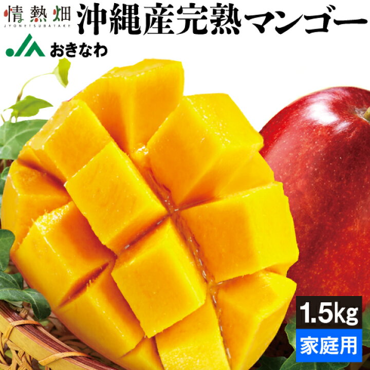 楽天市場 マンゴー 1 5kg 3 6玉 Jaおきなわ 完熟マンゴー 家庭用 全国一律 送料無料 沖縄県より 産地直送 沖縄 アップルマンゴー クール便 沖縄マンゴー 訳あり 情熱畑 楽天市場店