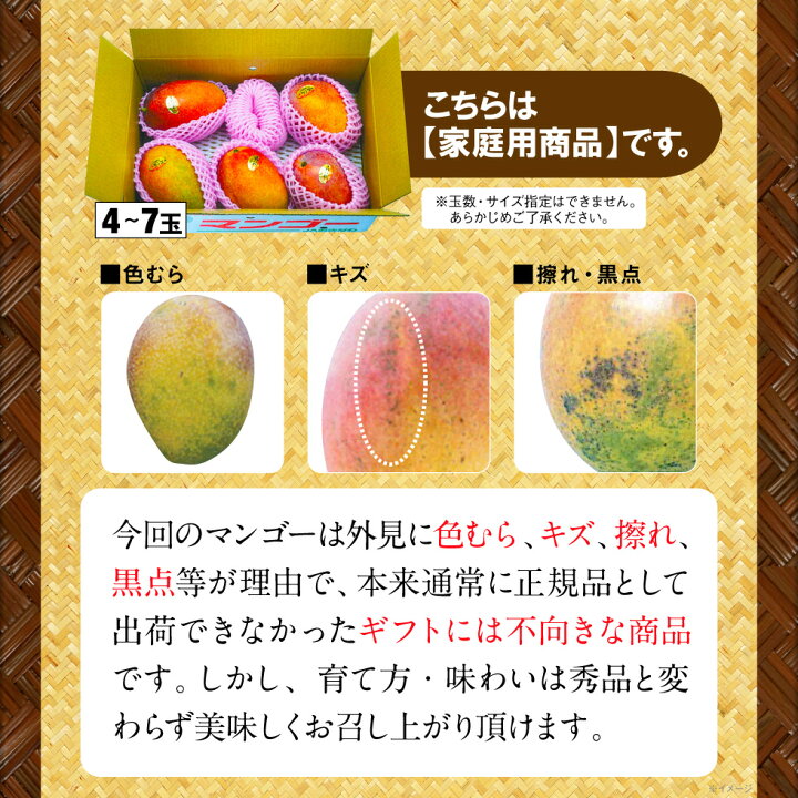 楽天市場】マンゴー 沖縄 家庭用 JAおきなわ 訳あり 完熟マンゴー 2kg 