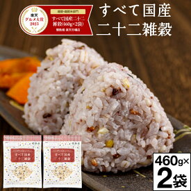 ＼ポイント2倍 グルメ大賞2023受賞／ 雑穀米 雑穀 すべて 国産 二十二雑穀 920g 送料無料 460g入 2袋 国産雑穀米 健康食品 たんぱく質 鉄 タンパク質 ヘルシー 押し麦 押麦 黒米 丸米 もち玄米 ひえ 1kg 未満