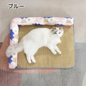 ペットマット クッション 丈夫 クールマット 清潔 枕 あごのせ 丸洗い 涼しい 犬 猫 子犬 小型犬 中型犬 冷却 洗える 涼しい 熱中症対策 蒸れ対策 冷感敷きパッド 冷たい S/Mサイズ いぬ ねこ