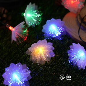LEDイルミネーション 造花 電飾 電池式 3m/20led 6m/40led LED イルミネーションライト 花型 ledライト ストリング クリスマス飾り 点灯 おしゃれ 室内 屋外 電球色 カラフル デコレーション インテ