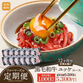 【ファーマーズの定期便｜送料無料】国産黒毛和牛 ユッケが12パックが定期的に届く！｜カミチク ファーマーズマーケット