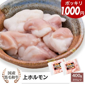 ＼1,000円ポッキリ！／国産黒毛和牛 上ホルモン(小腸) 400g(200g×2)｜カミチク ファーマーズマーケット