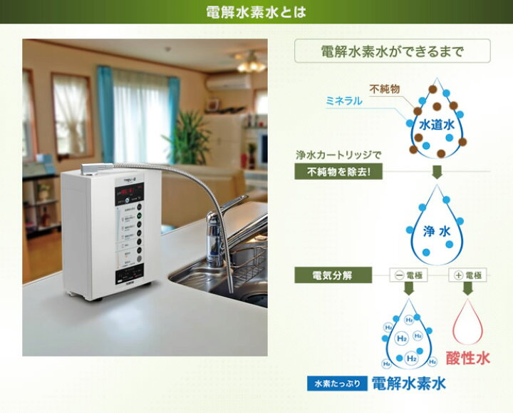 楽天市場】トレビFWH-6000(W) フジ医療器 水素水 電解水素水生成器 