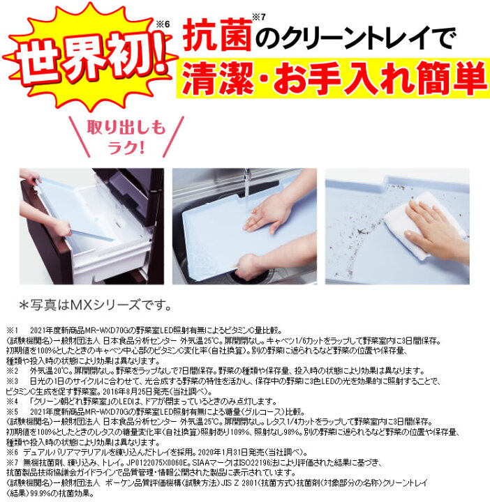 楽天市場】【標準設置費込み】 三菱 冷蔵庫 MR-JX47LTJ-W（MR-JX47LTE 