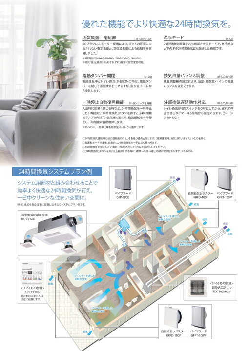 楽天市場】高須産業 浴室換気乾燥暖房機 BF-533SJD(3室換気タイプ 